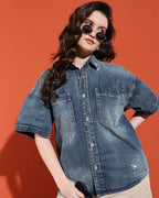 BluTee Unisex Oversized Denim